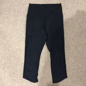 Lululemon high rise legging with sheer detail